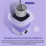 🧺 Mini Foldable Washing Machine – Smart, Safe & Portable