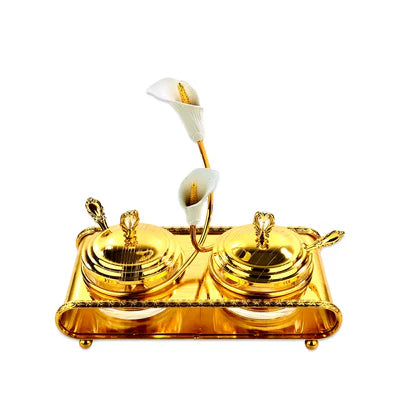 Silver Flower Sausage Pot Set