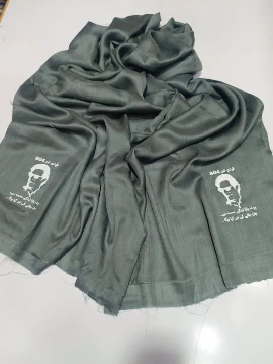 Imran Khan Shawl With Quote