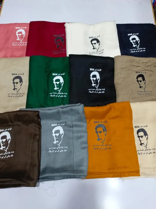 Imran Khan Shawl With Quote